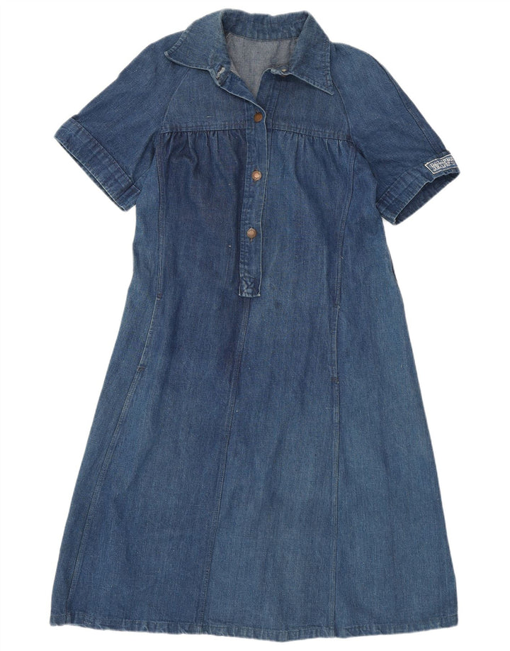 Vestido jeans feminino VINTAGE UK 12 azul médio