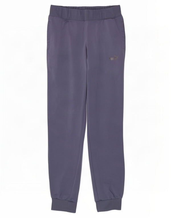 Calça de treino feminina Puma Joggers UK 12 poliéster azul médio