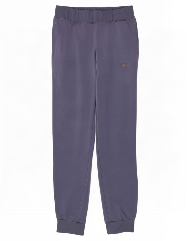 Calça de treino feminina Puma Joggers UK 12 poliéster azul médio