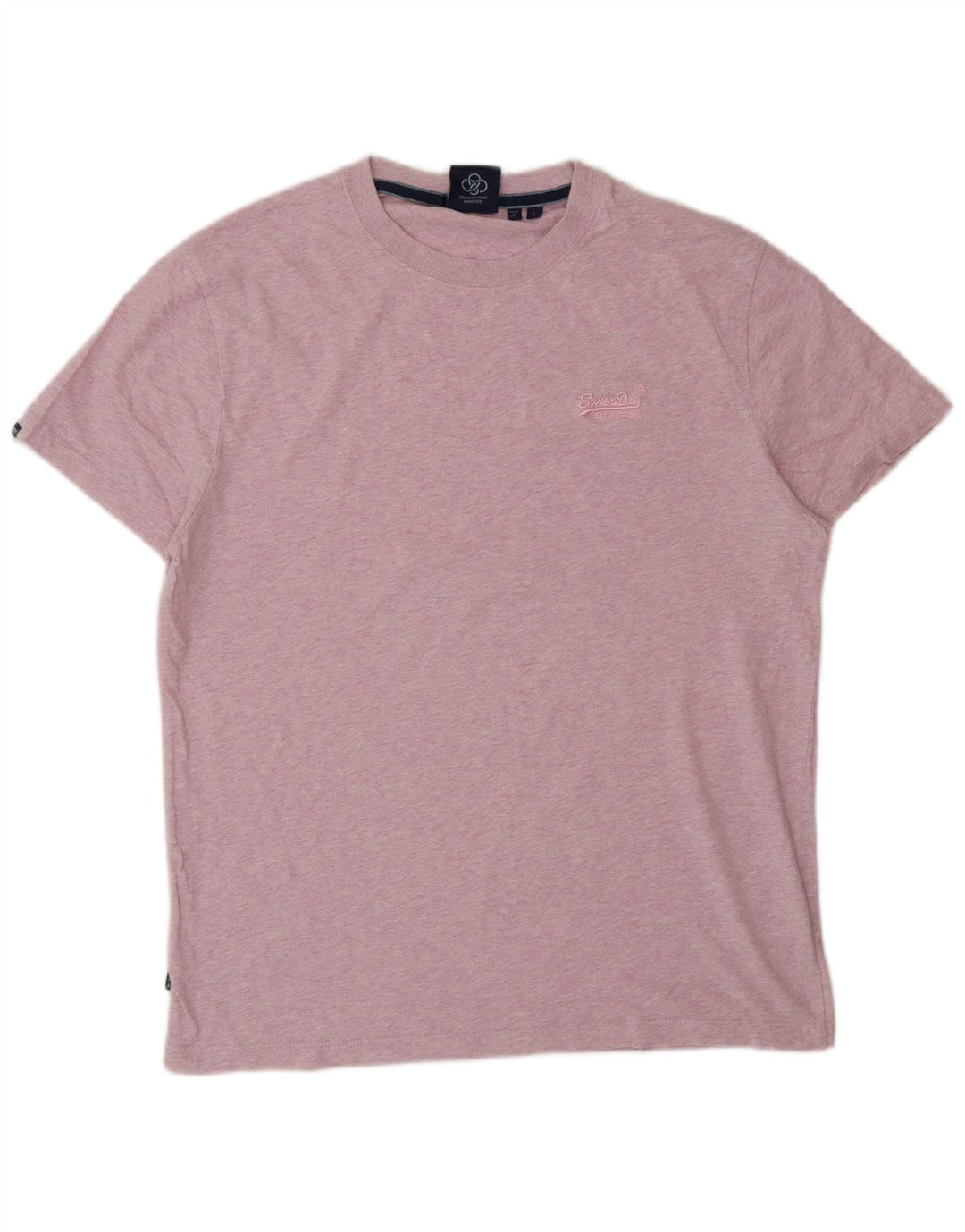 Camiseta masculina SUPERDRY grande algodão rosa