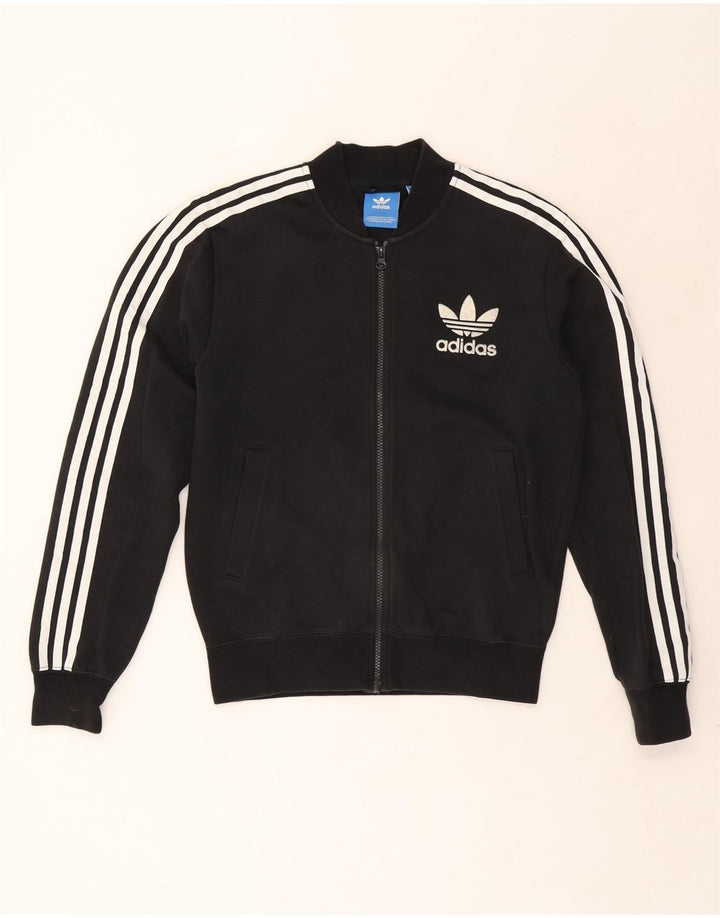 Jaqueta Adidas Mens Treino Top Pequeno Algodão Preto