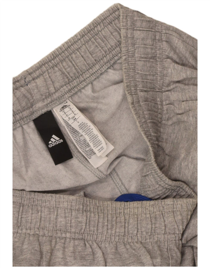 Calça de treino masculina Adidas Joggers cinza médio algodão