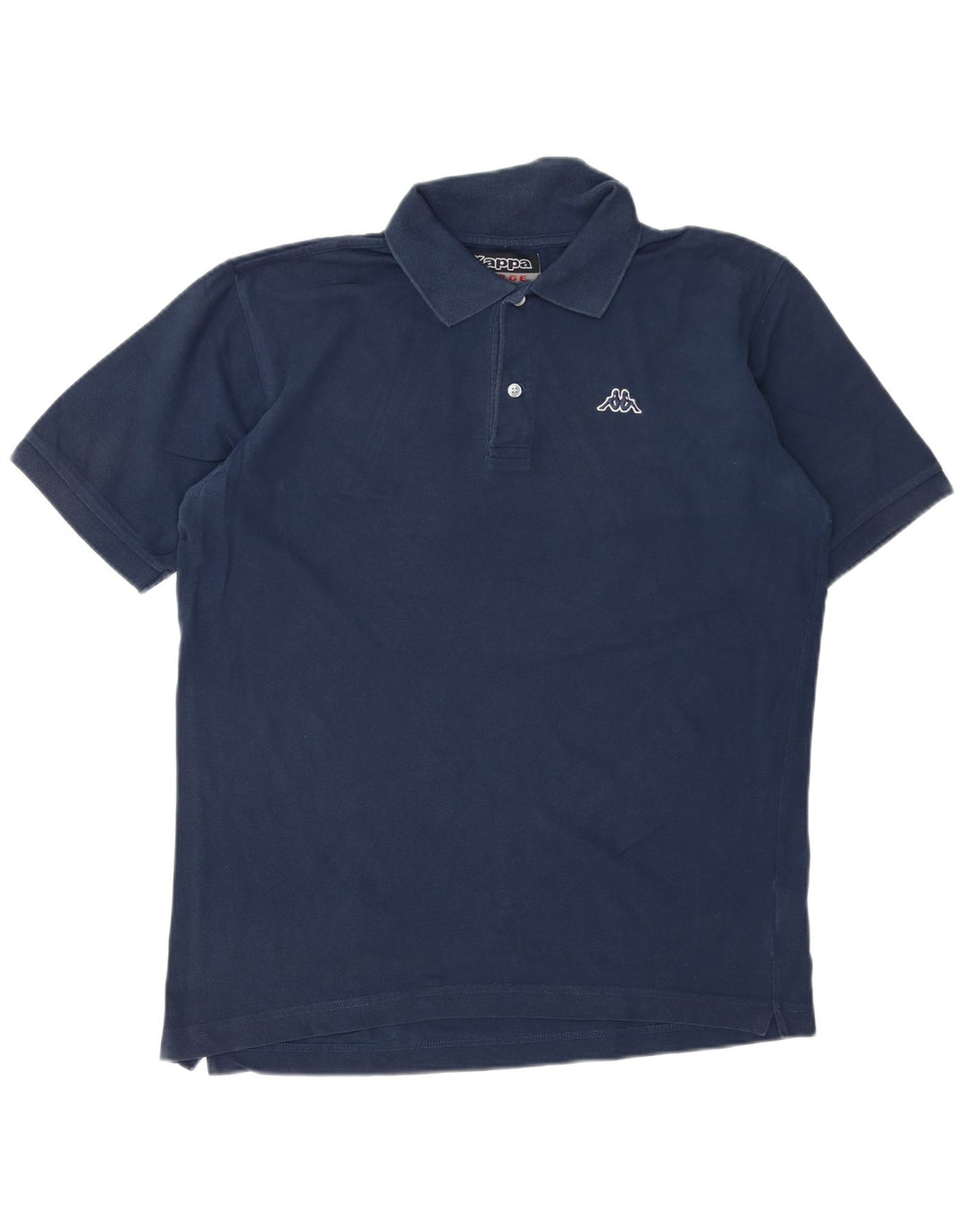 Camisa polo masculina Kappa grande algodão azul marinho