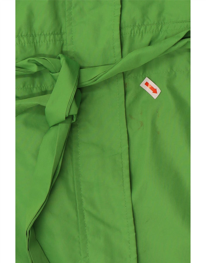 Trench Coat feminino Joules UK 14 grande poliéster verde