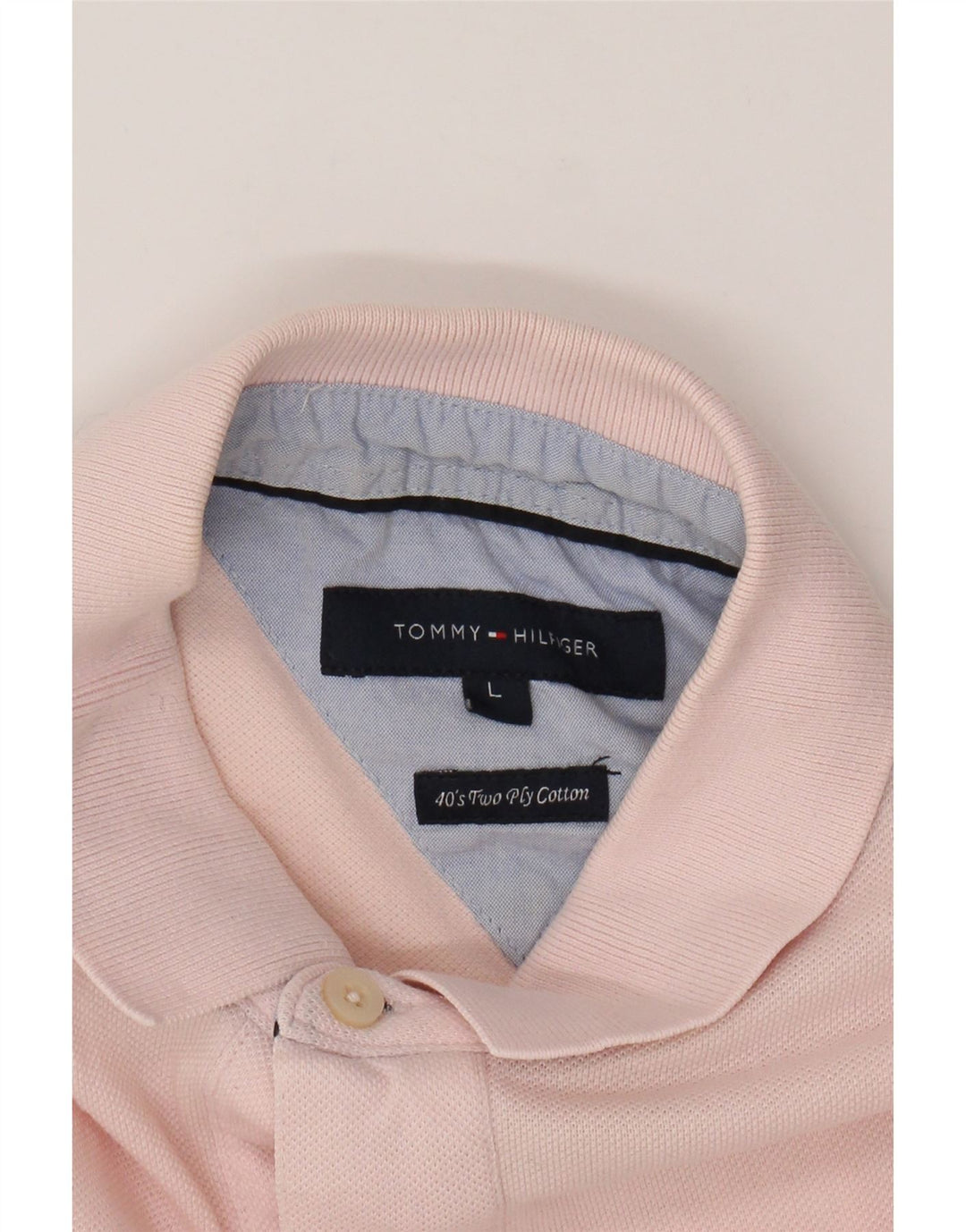 Camisa polo masculina TOMMY HILFIGER grande algodão rosa