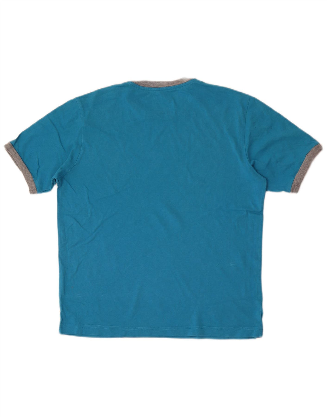 Camiseta masculina com estampa gráfica Champion, algodão colorblock azul médio