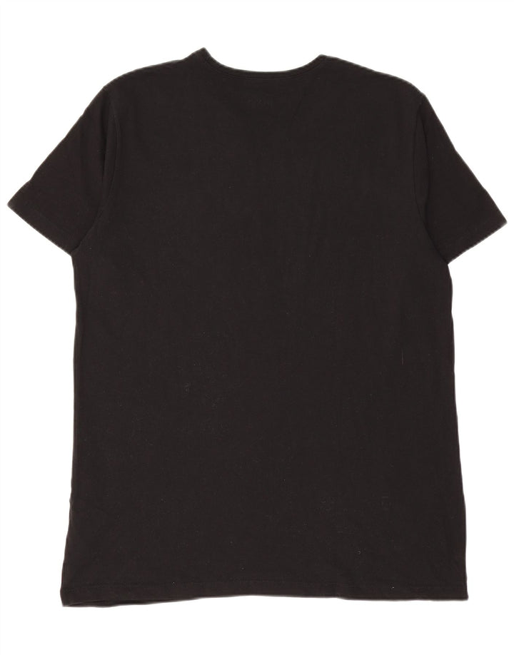 Camiseta masculina HUGO BOSS Top médio algodão preto