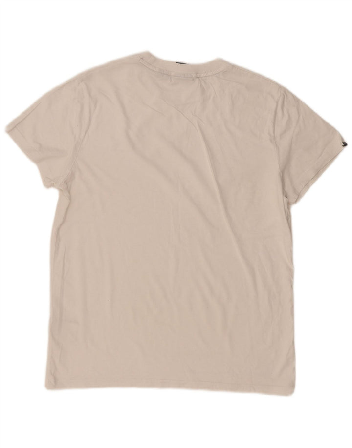 Camiseta masculina Superdry Top médio algodão branco