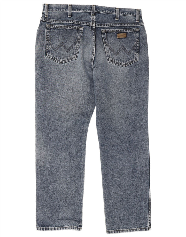 Wrangler Masculino Texas Straight Jeans W35 L30 Azul Algodão