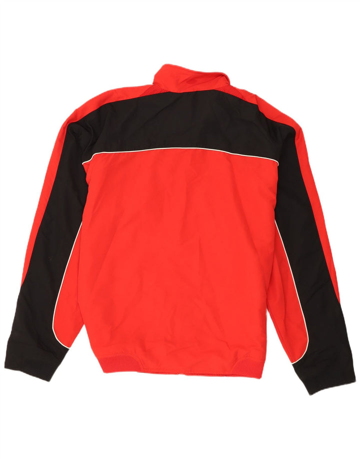 Adidas Mens Tracksuit Top Jacket UK 48/50 XL Vermelho Colorblock Poliéster