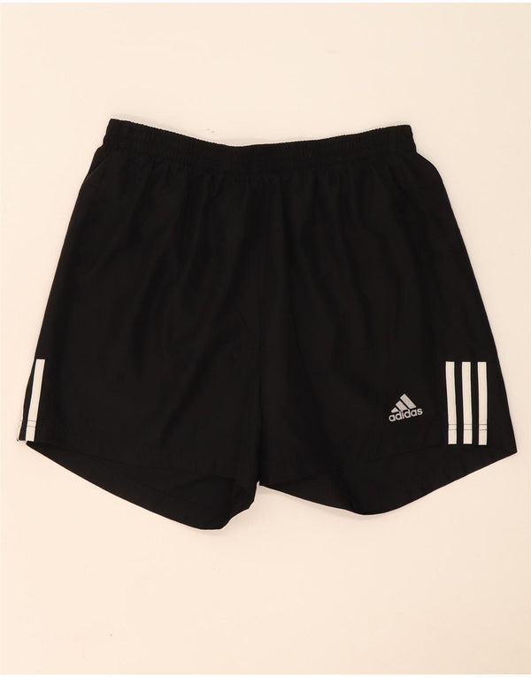 Shorts esportivos femininos Adidas UK 14 poliéster preto médio