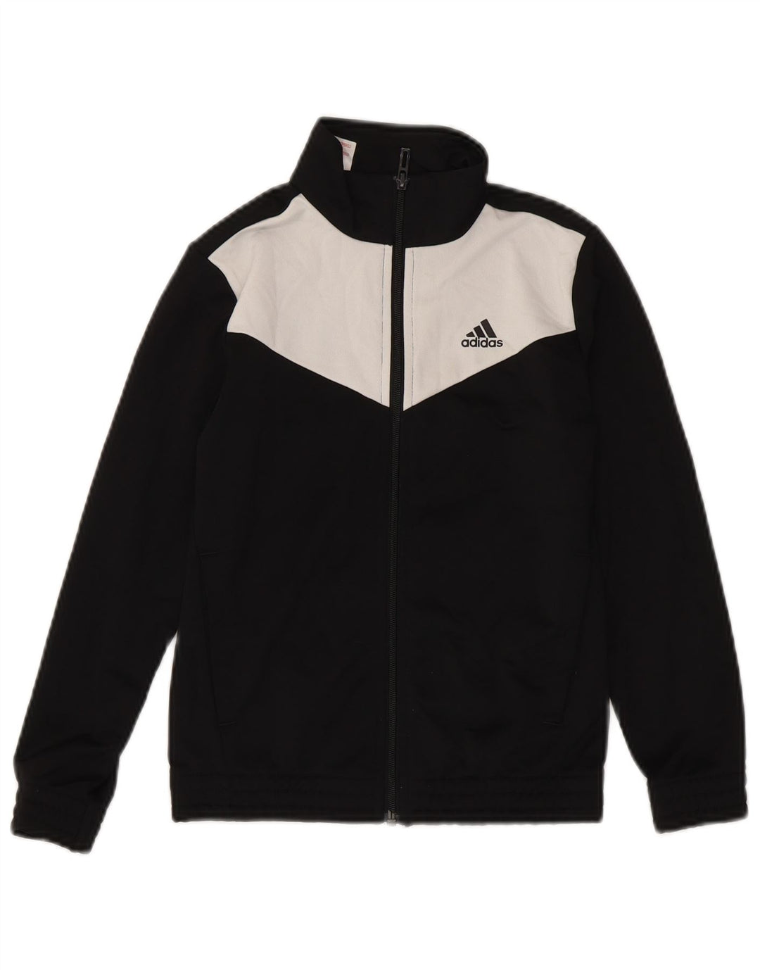 Jaqueta Adidas Meninos Treino Top 8-9 Anos Preto Colorblock Poliéster
