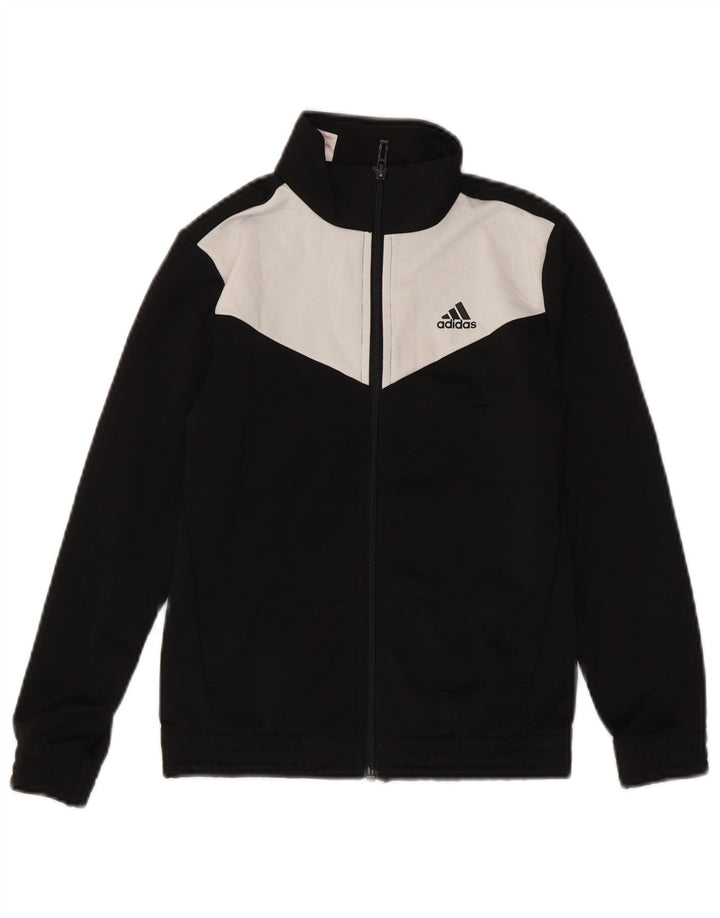 Jaqueta Adidas Meninos Treino Top 8-9 Anos Preto Colorblock Poliéster