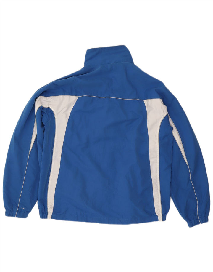 Asics Mens Tracksuit Top Jacket Grande Azul Colourblock Poliéster