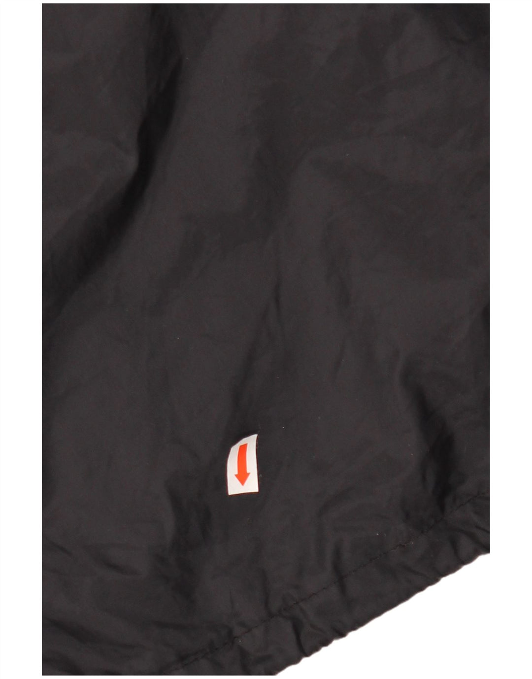 Jaqueta de chuva masculina VINTAGE com capuz UK 44 2XL preta geométrica