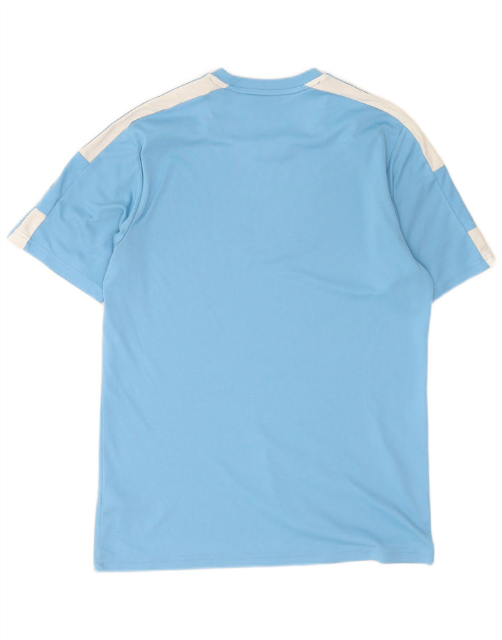 Adidas Mens Aeroready Camiseta Top Médio Azul Colourblock Poliéster