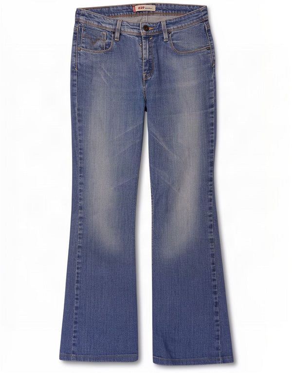 Calça jeans feminina Levi's 629 Bootcut W28 L30 azul