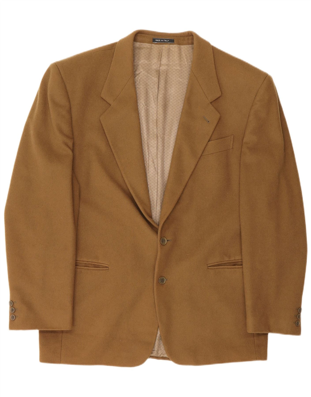 Jaqueta blazer masculina Bianchi com 2 botões IT 54 2XL caxemira marrom