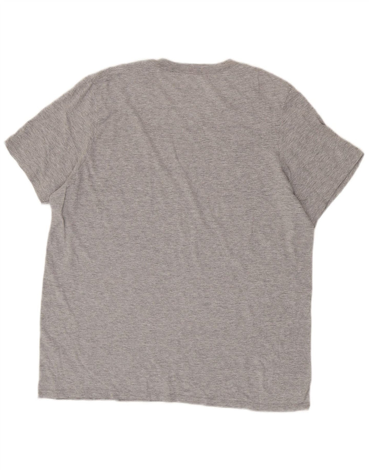 Camiseta Adidas Masculina Graphic Top Grande Algodão Cinza