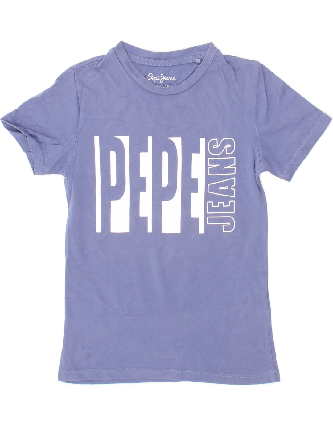 PEPE JEANS Girls Graphic T-Shirt Top 7-8 Years Purple Cotton Vintage PEPE Jeans and Second-Hand PEPE Jeans from Messina Hembry 