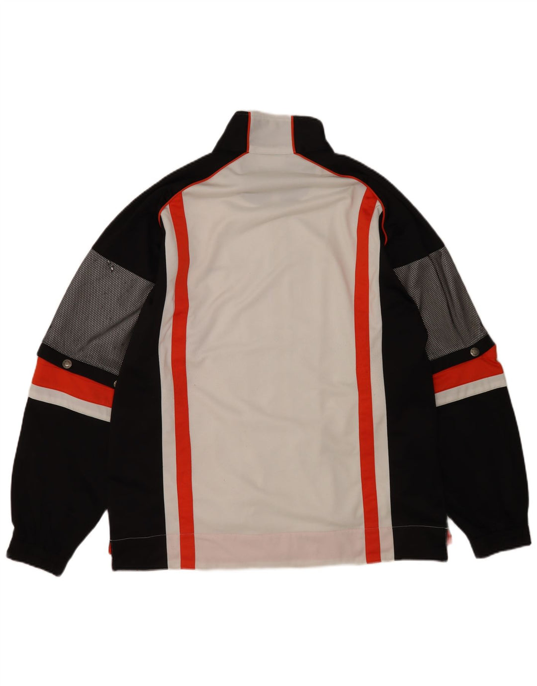 Sergio Tacchini Jaqueta masculina de agasalho 2XL poliéster colorblock branco