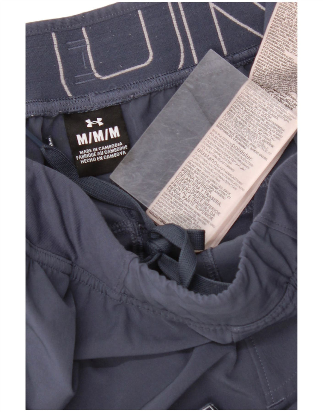 UNDER ARMOUR Calça esportiva masculina gráfica joggers médio azul marinho