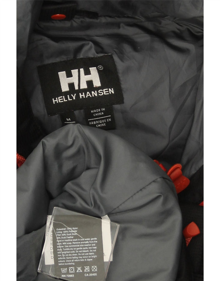 Jaqueta masculina acolchoada com capuz HELLY HANSEN Reino Unido 38 nylon preto médio