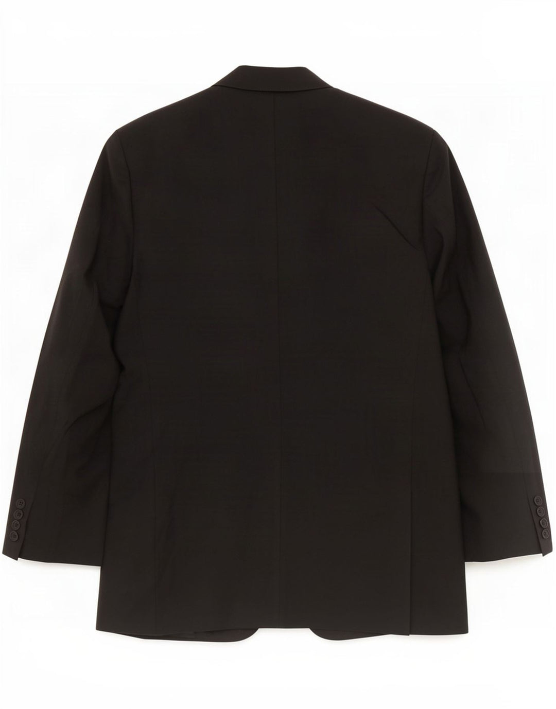 Jaqueta blazer masculina de 2 botões Marks & Spencer Reino Unido 44 XL preto poliéster