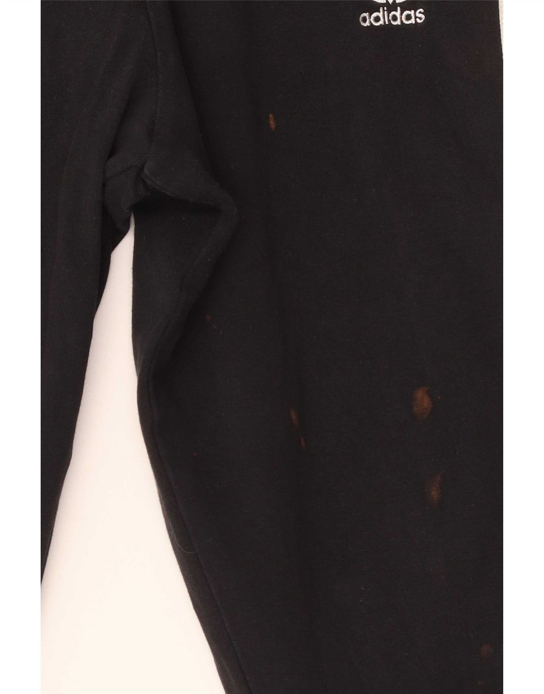 Adidas Mens Leggings UK 12 Médio Algodão Preto