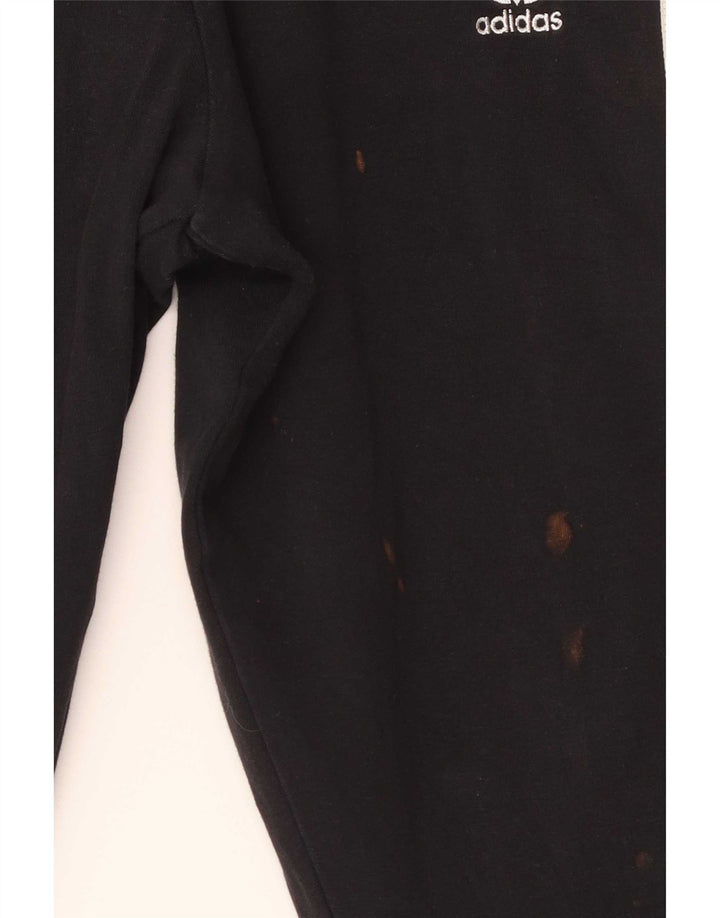 Adidas Mens Leggings UK 12 Médio Algodão Preto