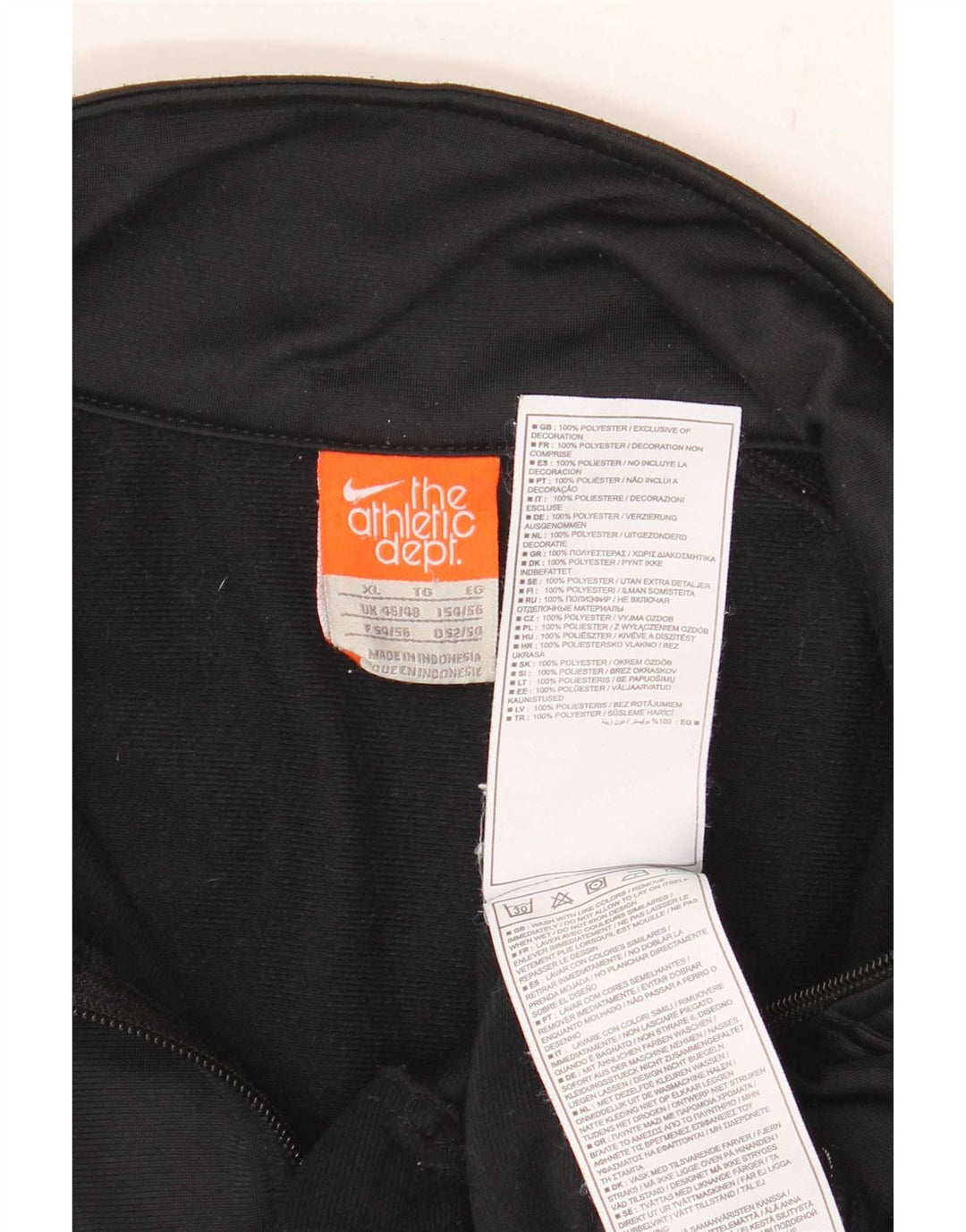 Nike Mens Tracksuit Top Jacket UK 46/48 XL Preto Colourblock Poliéster