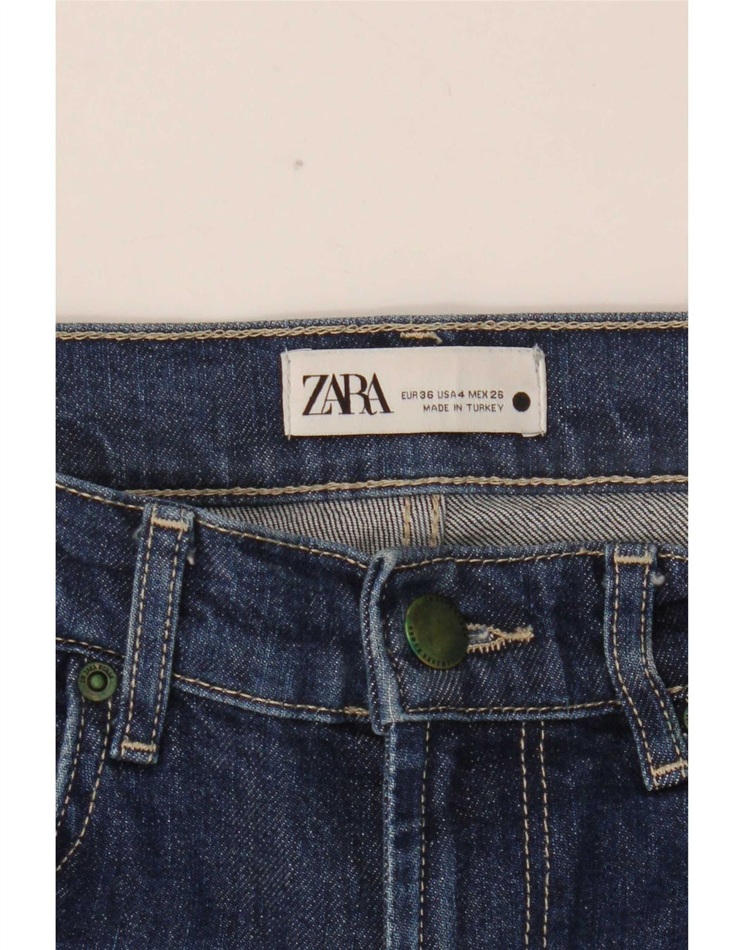 Zara Jeans Slim Feminino EU 36 XS W26 L31 Azul