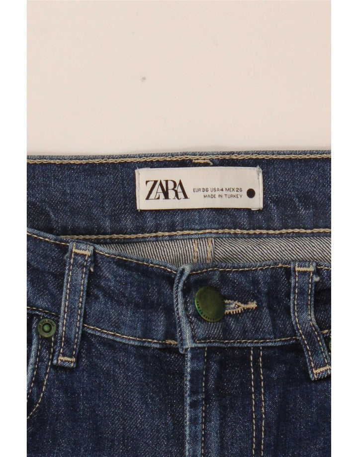 Zara Jeans Slim Feminino EU 36 XS W26 L31 Azul