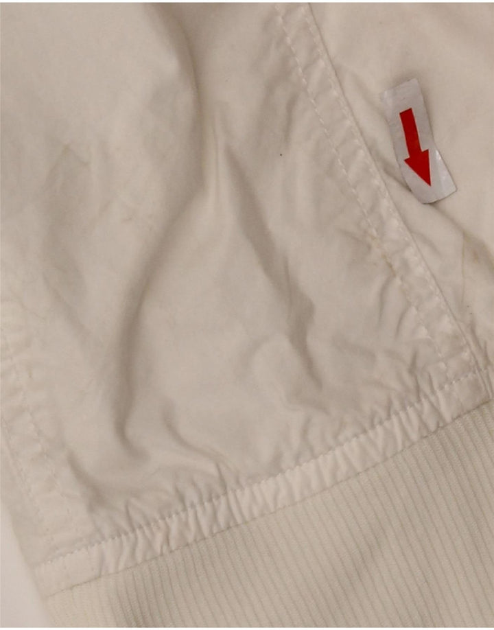 Jaqueta bomber feminina Sergio Tacchini Reino Unido 10 poliéster branco pequeno
