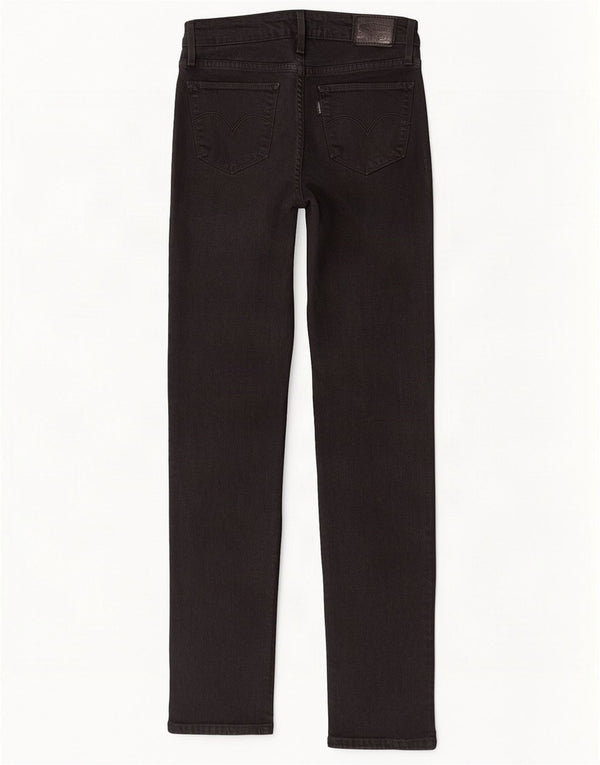 Calça jeans feminina Levi's 712 Slim W25 L32 algodão preto