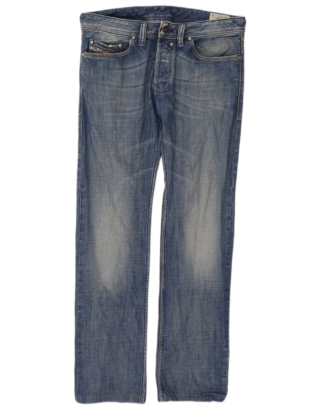 Jeans retos masculinos Diesel W32 L32 algodão azul