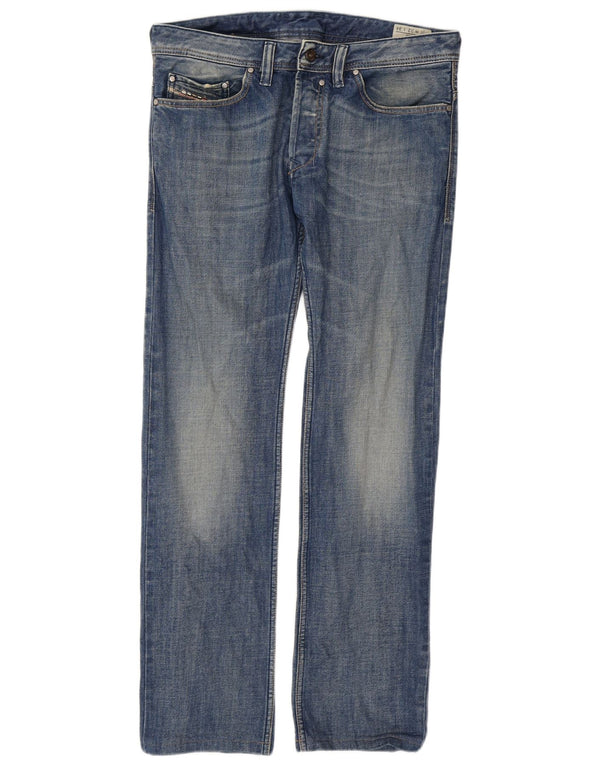 Jeans retos masculinos Diesel W32 L32 algodão azul