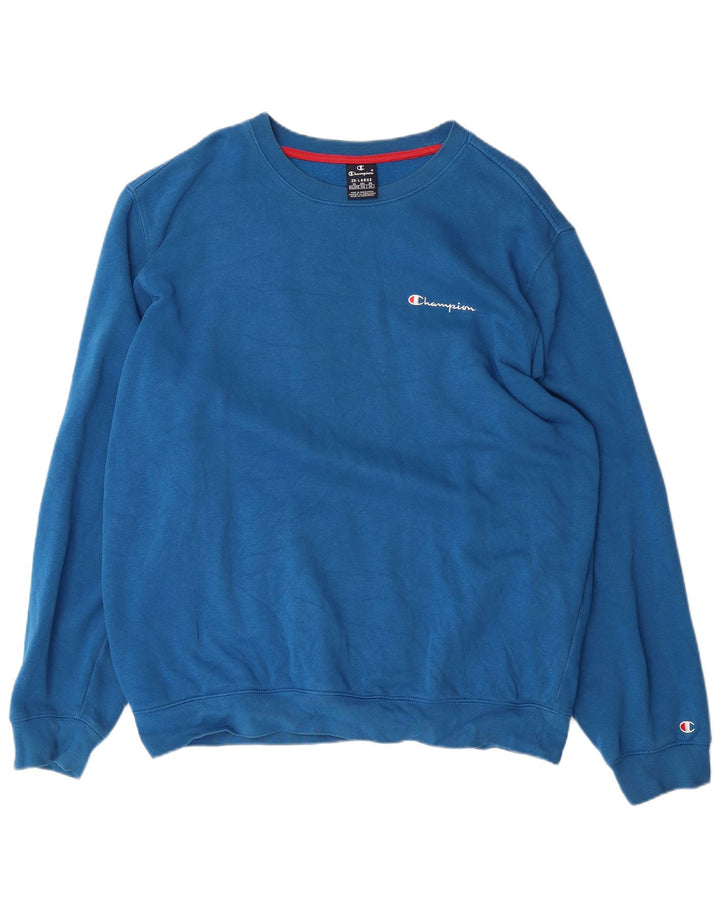 CHAMPION moletom masculino jumper 2XL algodão azul