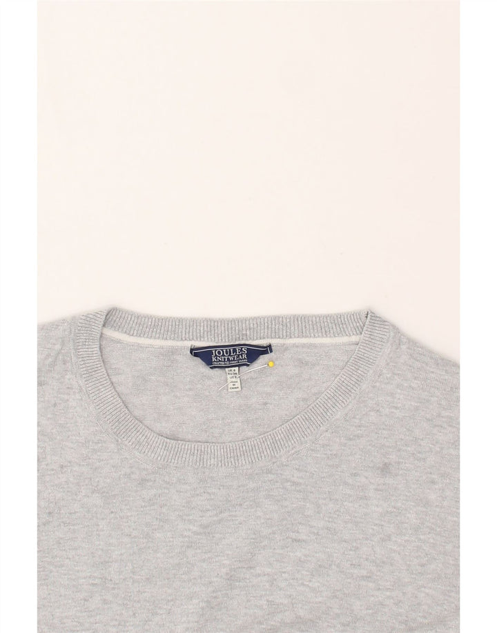 JOULES Womens Boat Neck Jumper Sweater UK 6 XS Grey Cotton Vintage Joules and Second-Hand Joules from Messina Hembry 