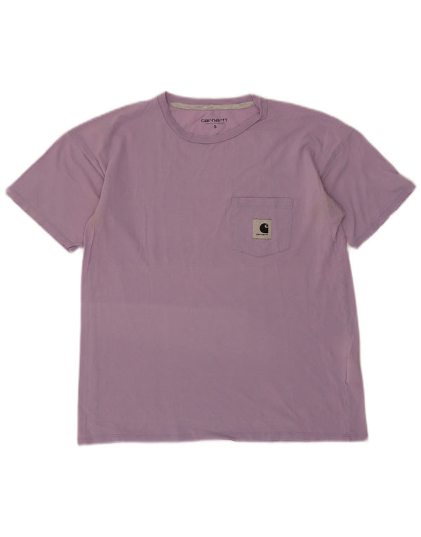 Camiseta feminina Carhartt UK 10 pequena roxa