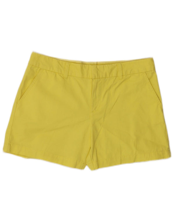 Shorts Chino feminino Tommy Hilfiger EUA 10 grandes W34 algodão amarelo