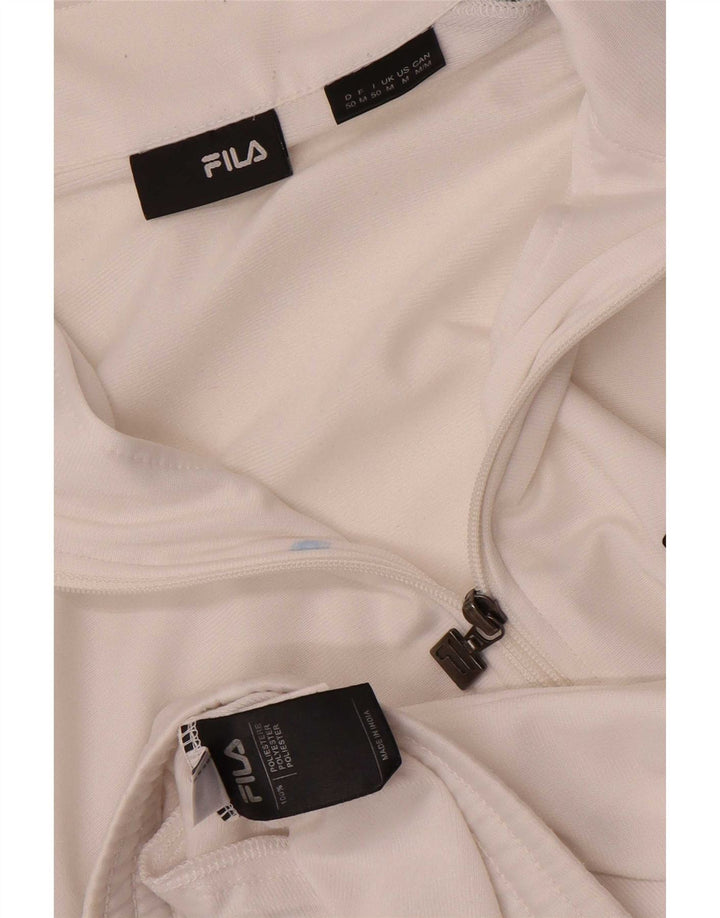 Fila Mens Tracksuit Top Jacket Médio Branco Colourblock Poliéster