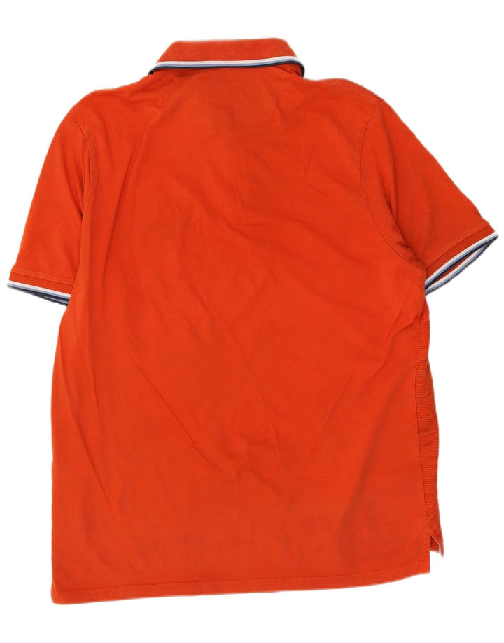 Camisa polo masculina Marks & Spencer Blue Harbor relaxada fit laranja grande