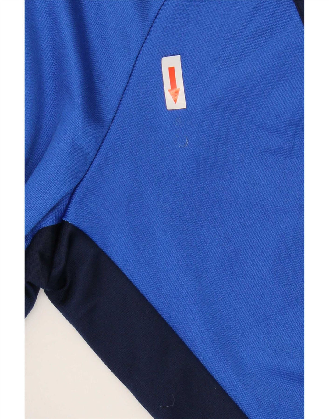 Adidas Mens Tracksuit Top Jacket UK 40/42 Médio Azul Colourblock Poliéster