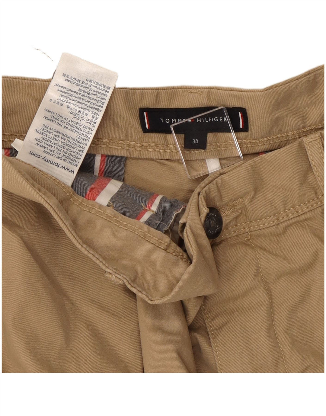 Shorts cargo masculino TOMMY HILFIGER W38 XL algodão bege