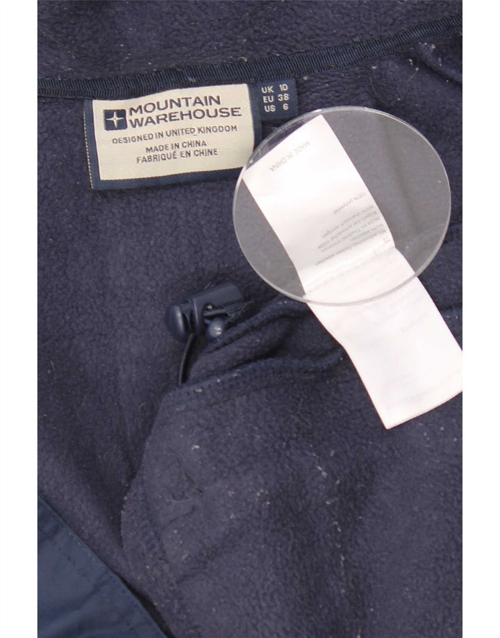 Jaqueta corta-vento feminina com capuz Mountain Warehouse Reino Unido 10 pequena azul marinho