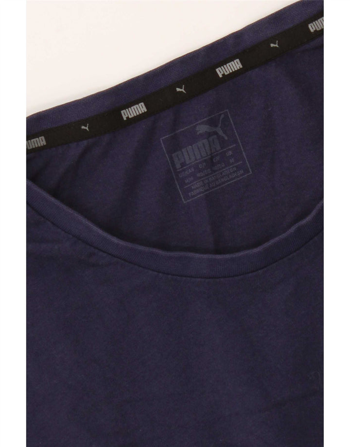 Camiseta masculina Puma Graphic Top Médio Azul Marinho