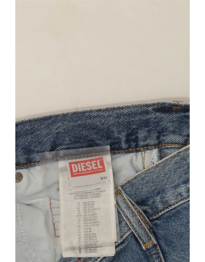 Jeans retos femininos Diesel W26 L31 algodão azul