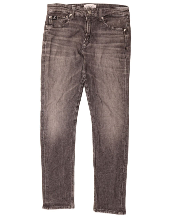 Calça Jeans Skinny Masculina Calvin Klein W32 L32 Cinza Algodão
