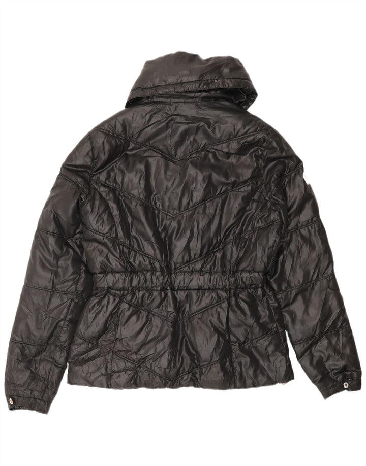 Jaqueta PUMA Feminina Acolchoada UK 12 Médio Preto